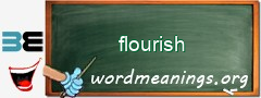 WordMeaning blackboard for flourish